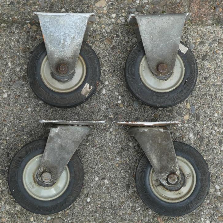 Zwenkwielen en bokwielen, Doe-het-zelf en Verbouw, Zwenkwielen, Gebruikt, Ophalen