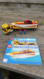 Lego city 4643 powerboot met transporter, Ophalen of Verzenden, Zo goed als nieuw, Complete set, Lego