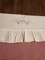 Vintage Lakentje met Broderie, Ophalen of Verzenden, Gebruikt, Wit, Jongetje of Meisje