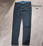 Donkere jeans Supertrash maat 30, Supertrash, Blauw, Ophalen of Verzenden, Zo goed als nieuw