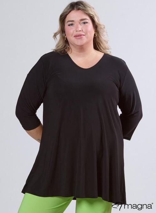 Basic tuniek A-lijn maat 44/46 - 48/50, Kleding | Dames, Grote Maten, Nieuw, Blouse of Tuniek, Zwart, Ophalen of Verzenden