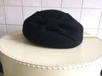Dophoed zwart met strik maat 57 100% wol - goede staat, 56 of 57 cm (M, 7 of 7⅛ inch), Hoed, Matelootje, Ophalen of Verzenden