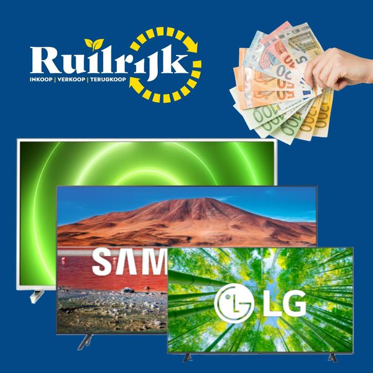 GEZOCHT: Televisies TV - Snel & Veilig - INKOOP - Geen gedoe, Audio, Tv en Foto, Televisies, Zo goed als nieuw, LED, 100 cm of meer