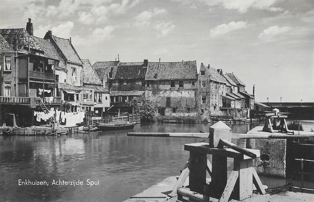 AK Enkhuizen - Achterzijde Spui, Verzenden, 1960 tot 1980, Ongelopen, Noord-Holland