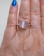 Zilveren Ti Sento bicolor ring roze steen maat 17.75 nr.325