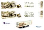 Vrachtauto decal 1:50 Scania 125 jaar, Hobby en Vrije tijd, Modelauto's | 1:50, Verzenden, Nieuw, Bus of Vrachtwagen, Overige merken