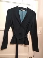 Studio anneloes travelstof jasje donkerblauw leopard xs, Studio Anneloes, Zo goed als nieuw, Jasje, Maat 34 (XS) of kleiner