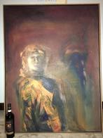 Luis Filcer - 1927 - 2018 Eenzame vrouw, Antiek en Kunst, Kunst | Schilderijen | Klassiek, Ophalen of Verzenden