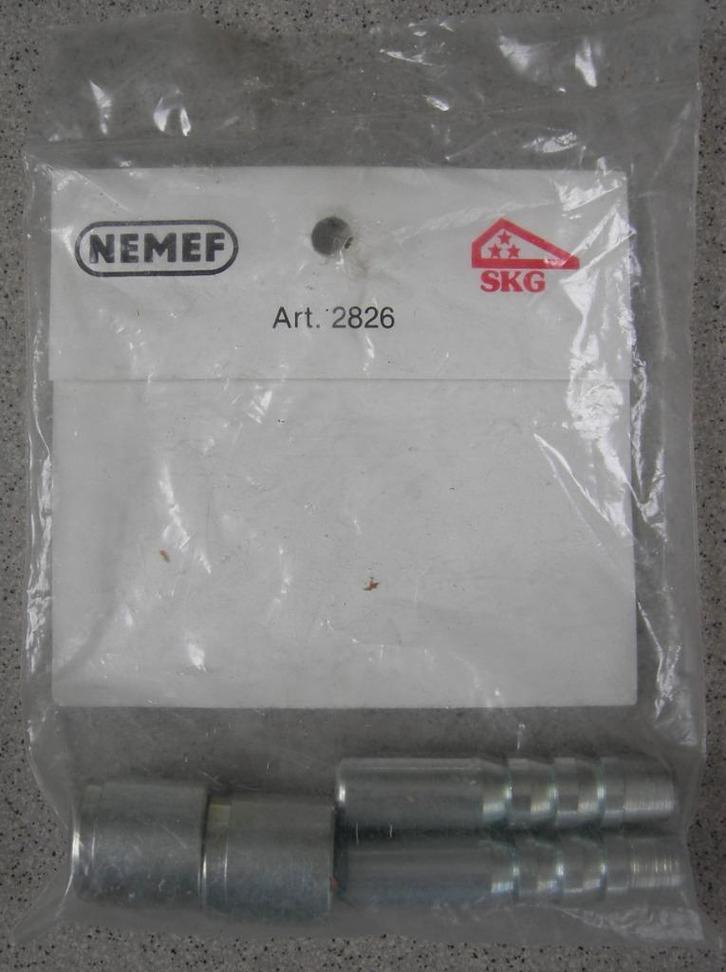NEMEF Set Dievenklauwen 2826. Nieuw. 2 stuks in verpakking., Doe-het-zelf en Verbouw, Hang- en Sluitwerk, Nieuw, Slot, IJzer, Ophalen of Verzenden
