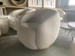 Richmond Interiors draaifauteuil Jago white bouclé swivel, Ophalen, 75 tot 100 cm, Zo goed als nieuw, 75 tot 100 cm