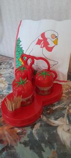 Vintage peper en zout stel/ menageset, Ophalen of Verzenden, Gebruikt
