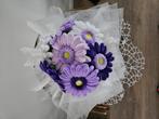 Biedermeier van kunst gerberas, paars, Ophalen of Verzenden, Nieuw, Binnen