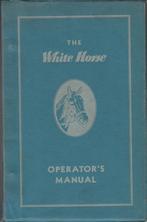 White Horse instructieboek handleiding Delivery Van 1957, Ophalen of Verzenden