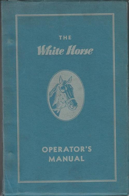White Horse instructieboek handleiding Delivery Van 1957, Auto diversen, Handleidingen en Instructieboekjes, Ophalen of Verzenden