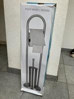 Nieuwe RVS Toiletrolhouder - Toiletstandaard - Toiletborstel, Ophalen of Verzenden, Zo goed als nieuw, Overige typen