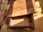 Antieke Kluistafel / Salontafel met Geheim Vak, Ophalen