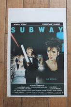 filmaffiche Subway 1985 Luc Besson filmposter, Verzamelen, Rechthoekig Staand, Ophalen of Verzenden, Zo goed als nieuw, A1 t/m A3
