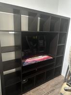 Kallax tv kast zwart/bruin. Moet weg, Ophalen, Gebruikt, 25 tot 50 cm, Minder dan 100 cm