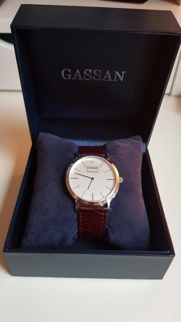 Gassan Diamonds horloge, Sieraden, Tassen en Uiterlijk, Horloges | Dames, Nieuw, Overige merken, Leer, Ophalen of Verzenden