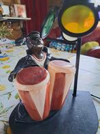 Vintage Lamp met Drummer en Kleurenfilters, Gebruikt, Vintage, Ophalen of Verzenden, Minder dan 100 cm