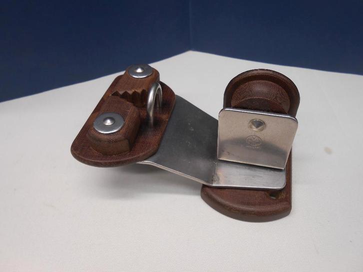 Grootschootblok klem, voetblok, 1-schijfs, tot 10 mm lijn, Watersport en Boten, Accessoires en Onderhoud, Gebruikt, Lijn of Blok