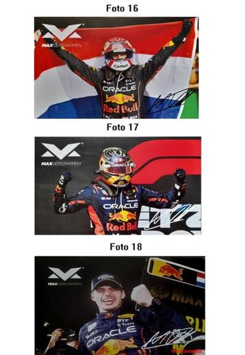 Foto kaarten Max Verstappen beschikbaar voor biedingen