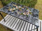 Vallauris tegeltafel salontafel retro smeedijzer 60s Vintage, Ophalen, Overige materialen, Minder dan 50 cm, 50 tot 100 cm