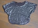 Grijs shirt met pailletten, maat XS, Eksept, Ophalen of Verzenden, Zo goed als nieuw, Korte mouw, Eksept