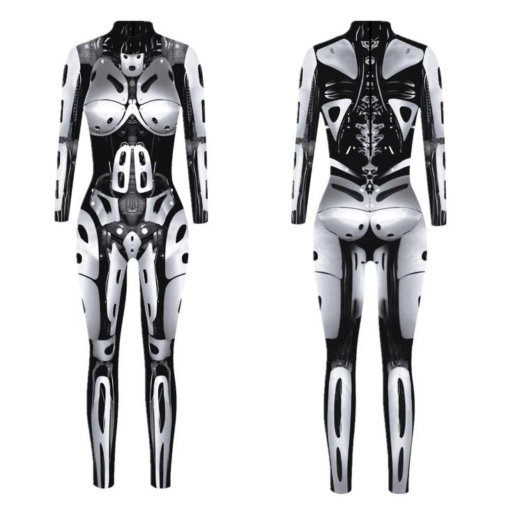 Dames catsuit 14 bodysuit robot zilveren sexy strak jumpsuit, Kleding | Dames, Carnavalskleding en Feestkleding, Nieuw, Kleding