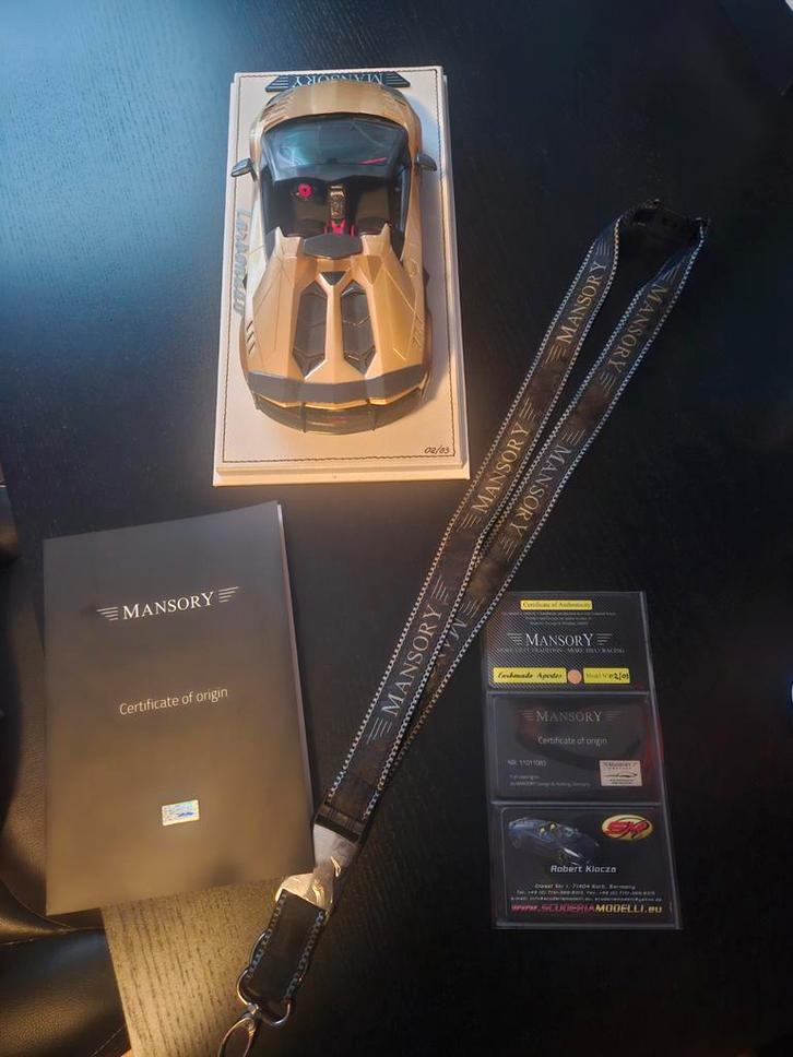 Zeldzame Lamborghini Mansory Carbonado 1/18 (1 van 3), Hobby en Vrije tijd, Modelauto's | 1:18, Nieuw, Auto, Overige merken, Ophalen of Verzenden