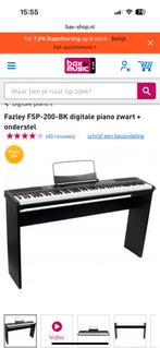 Fazley FSP-200-BK digitale piano zwart, Muziek en Instrumenten, Piano's, Piano, Zo goed als nieuw, Zwart, Ophalen