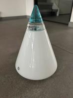 Leucos rio Murano glazen design lamp blauwe punt 30 cm, Ophalen, Zo goed als nieuw, Glas, Minder dan 50 cm