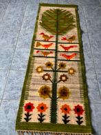 Wollen heel apart retro vitrage vloerkleed wandkleed bv, Wolle, Zo goed als nieuw, Rechthoekig, 100 tot 150 cm