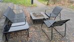 Tuinset met vuurkorf/barbecue, Ophalen, Gebruikt, Overige materialen, 2 zitplaatsen