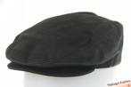 Vintage flatcap Platte pet Westbury zwart leer 57, Kleding | Heren, Ophalen of Verzenden, Gedragen, Pet, Westbury