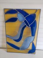 Glas-in-lood raam met abstract design, Ophalen