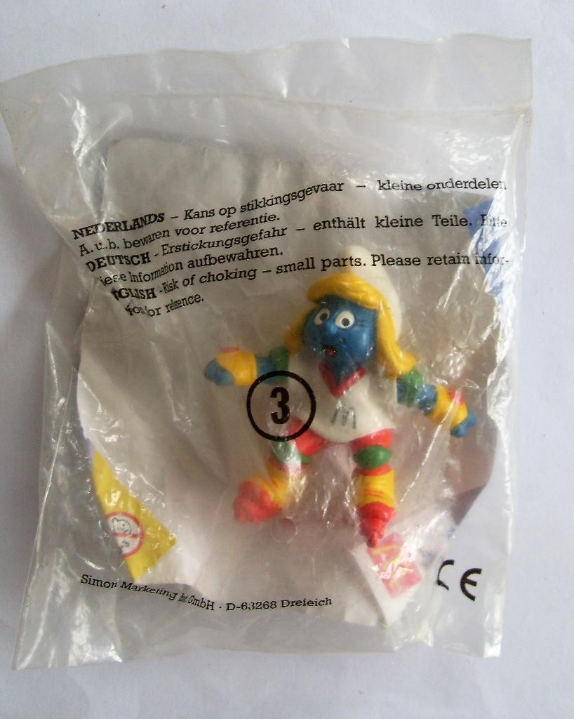 Smurfen Skate Smurfin Reclame Smurf Happy Meal MC Donalds, Verzamelen, Smurfen, Ophalen of Verzenden, Zo goed als nieuw, Smurfin