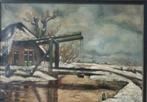 Prachtig werk van PH Jacobs winterlandschap, Antiek en Kunst, Kunst | Schilderijen | Klassiek, Ophalen