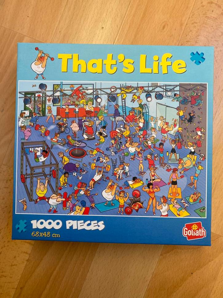 That's Life Puzzel sportschool - Nieuw!, Hobby en Vrije tijd, Denksport en Puzzels, Nieuw, Legpuzzel, 500 t/m 1500 stukjes, Ophalen of Verzenden