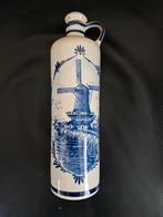 Delfts Blauw Jenever Kruik met Molen, Antiek en Kunst, Ophalen of Verzenden