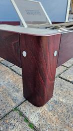 Nette Auping 200x200 met 2 aanhaaktafels, Huis en Inrichting, Slaapkamer | Bedden, Ophalen, Bruin, Tweepersoons, Overige maten