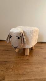 Poef in de vorm van een schaap, wit en beige, Huis en Inrichting, Overige vormen, Minder dan 50 cm, Dier, 50 tot 75 cm