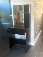 Zwarte make up tafel, Huis en Inrichting, Tafels | Kaptafels, Ophalen, Gebruikt, 50 tot 100 cm, Minder dan 100 cm