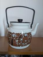 Vintage Arabia Finland Emaille theepot Medieval Troubadour, Antiek en Kunst, Antiek | Emaille, Ophalen of Verzenden