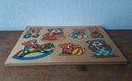 Vintage houten puzzel Spelende Beren, Ophalen of Verzenden, Zo goed als nieuw