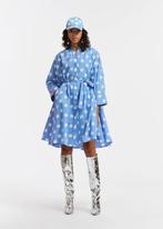 Essentiël Antwerp blauwe jurk met noppen met bijpassende pet, Blauw, Ophalen of Verzenden, Zo goed als nieuw, Maat 36 (S)