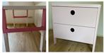 Roze bureau en ladekast (IKEA), Ophalen, Zo goed als nieuw, Overige typen