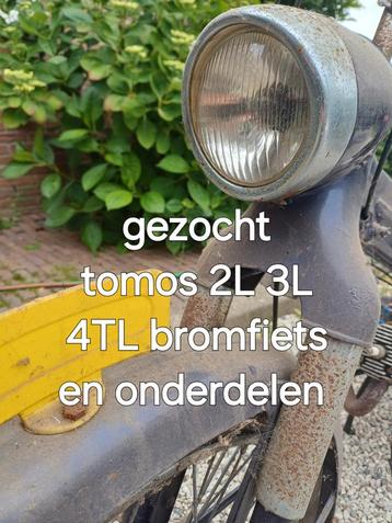 Liefhebber zoekt tomos 2l 2e 3l 3e 4L 4TL brommers  beschikbaar voor biedingen