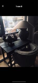 Mooi houten landelijk tafeltje/bureautje, Huis en Inrichting, Ophalen, 25 tot 50 cm, Rechthoekig, 50 tot 100 cm