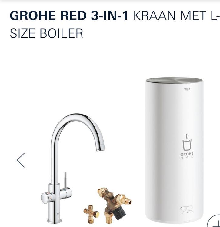 Grohe red 3 in 1 met L size boiler. NIEUW in de verpakking., Doe-het-zelf en Verbouw, Geisers en Boilers, Nieuw, Boiler, Minder dan 20 liter